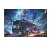 Puzzles pour Bus Voiture Puzzles pour AdultesPuzzles en Bois De 1000 Pièces pour Adultes Cadeaux Jeu Stimulant (75×50cm)
