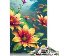 Puzzles pour Enfants, 500 pièces, Fleurs artistiques, Cadeaux d'anniversaire pour Enfants de 18 Ans, Cadeaux pour Elle, 500 pièces (52 x 38 cm)