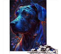 Puzzles pour Enfants Chien Dogue Allemand 1000 pièces de Puzzle pour Adultes Puzzle en Bois pour Adultes et Enfants à partir de 12 Ans Puzzle Jouets Anti-Stress 1000 pièces (50x75 cm)