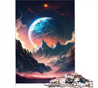 Puzzles pour Enfants Puzzle de 1000 pièces pour Adultes et Enfants Dawn of Planet Paysage Carton recyclé pour Adultes et Enfants à partir de 12 Ans Puzzle Challenge Toy （26x38 cm）