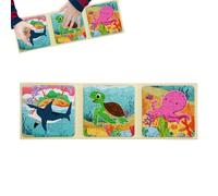 Puzzles pour Les, Puzzles de Puzzle - Puzzles magnétiques pour Tout-Petit,Dessin animé magnétique Toys Apprentissage des activités animales pour garçons et Filles