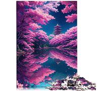 Puzzles pour Puzzle de Style Japonais 1000 pièces pour Adultes Puzzle en Bois pour Adultes et Adolescents à partir de 12 Ans Jeux29.5" x 19.7"/75 * 50cm.