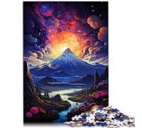 Puzzles pour Puzzle Le psychédélisme coloré de la péninsule de Sfeir 1000 Puzzles pour Adultes Puzzle en Bois 1000 pièces Puzzles faciles （50x75 cm）