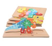 Puzzles pour tout-petits MONTESSORI MAMA pour enfants de 3 5 ans Puzzle dinosaure Lot de 5 jouets Montessori pour enfants de 3 ans Jouets pour