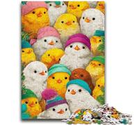 Puzzles Poussins pour Ados 1000 Puzzles, Séjournez chez Vous pour Tuer Le Temps Chaque pièce est Unique - Jeu Familial Stimulant et Amusant (38x26cm)