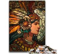 Puzzles Prêtresse Maya pour Adultes 1000 pièces, Aidez Le Cerveau à exercer des Jouets addictifs pour cultiver la Patience Décoration Parfaite 50x75cm