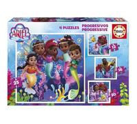 Educa - Set de 4 Puzzles progressifs pour Enfants de 12 à 25 pièces | Progressifs Ariel. Dimensions : 16 x 16 cm. Recommandé à partir de 3 Ans (20342)