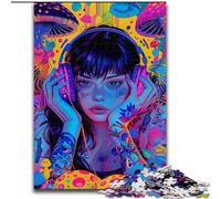 Puzzles psychédéliques animés pour Adultes, 1000 pièces, Assemblage de Motifs, activités Amusantes à la Maison, Cadeau d'anniversaire, Cadeau de Voyage 50x75cm