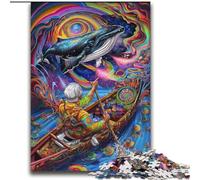 Puzzles psychédéliques Baleines 2000 pièces pour Adultes, Jeux éducatifs, décoration d'intérieur, Cadeau d'anniversaire, Art Mural 70x100cm