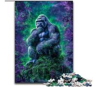 Puzzles psychédéliques chimpanzés 1000 pièces pour Adultes, Jeu Stimulant, Chaque pièce est Unique - Jeu Familial Stimulant (50x75cm)