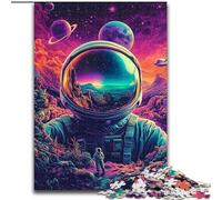 Puzzles psychédéliques d'astronautes 1000 pièces pour Adolescents, Jeux Amusants, Chaque pièce est Unique - Jeu Familial Stimulant (26x38cm)