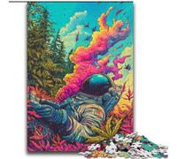 Puzzles psychédéliques d'astronautes 2000 pièces pour Adolescents, Cadeaux d'anniversaire, décoration Murale pour Les 14 Ans et Plus (70x100cm)