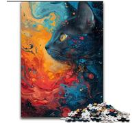 Puzzles psychédéliques de 1000 pièces pour Adultes, Cadeaux pour Les Vacances à la Maison, Anti-Stress, Interaction Parent-Enfant (26x38cm)