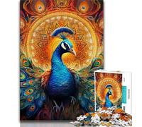Puzzles psychédéliques de Paon pour Adultes et Adolescents, Aidez Le Cerveau à exercer des Jouets addictifs pour cultiver la Patience, Excellent Cadeau 50x75cm