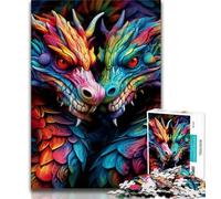 Puzzles psychédéliques Dragon 1000 pièces pour Adolescents, Difficiles à réaliser mais Amusants et Humoristiques, Cadeaux d'anniversaire, Art Mural 38x26cm