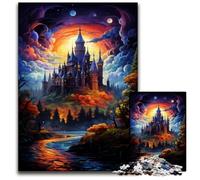 Puzzles psychédéliques du château de Gripholm 1000 pièces pour Adultes. Puzzles stimulants. Casse-tête à Faire soi-même. Jeu Familial idéal ou Cadeau décoratif. 1000 pièces (38x26cm).