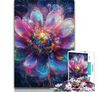 Puzzles psychédéliques Lotus pour Adultes et Adolescents, Difficiles à réaliser, mais Amusants et Humoristiques, Cadeau d'anniversaire, Cadeaux, Art Mural (38x26cm)