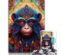 Puzzles psychédéliques pour Adolescents, 1 000 pièces, Jouets éducatifs et éducatifs, Jeux familiaux avec Affiche et fiche de Questions-réponses Assorties, 50x75cm