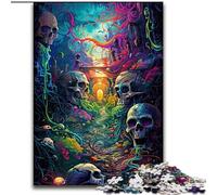Puzzles psychédéliques pour Adolescents, 1000 pièces, Assemblage de Motifs Amusant à la Maison, Cadeau d'anniversaire, Cadeau de Voyage (50x75cm)