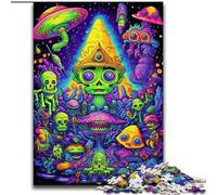 Puzzles psychédéliques pour Adolescents, 1000 pièces, décoration Murale Amusante, Cadeaux d'anniversaire et de Noël Uniques (50x75cm)