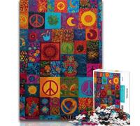 Puzzles psychédéliques pour Adolescents, 1000 pièces, Jeux éducatifs, décoration d'intérieur, idéal pour la décoration de Bureau (38x26cm)