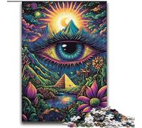 Puzzles psychédéliques pour Adultes, adaptés aux 14 Ans et Plus Un Plaisir en Famille idéal comme Cadeau pour Toute la Famille 70x100cm