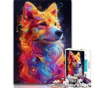 Puzzles psychédéliques pour Adultes et Adolescents, Motif Chien, Assemblage de Motifs, activités Amusantes à la Maison, Cadeau d'anniversaire, Cadeau de Voyage (50x75cm)