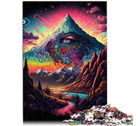 Puzzles psychédéliques Valley pour Adultes, Puzzle en Bois, Cadeaux Secrets du père no?l, 14,96x20,47 Pouces