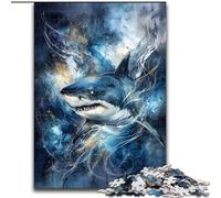 Puzzles puissants de Requins nageurs pour Adolescents, Jouet éducatif Anti-Stress, idéal comme Cadeau pour Toute la Famille (26x38cm)