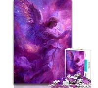 Puzzles Purple Angel 1000 pièces pour Adultes, Cadeaux pour Un séjour réussi, Chaque pièce est Unique - Jeu Familial Stimulant (38x26cm)