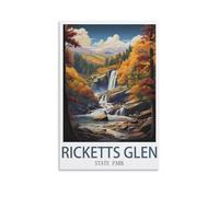 Puzzles Puzzle 1000 pièces Puzzle Parc d’État Ricketts Glen 1000 pièces pour Adultes Enfants Adolescents Familles Nombreuses Jeu de Puzzle 70x50cm