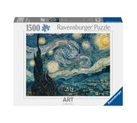 Puzzles - Puzzle 1500 pièces Ravensburger, Vincent Van Gogh: La Nuit Étoilée (80x60cm)