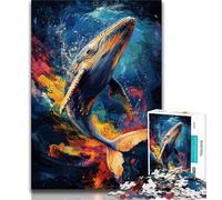 Puzzles Puzzle Baleine Mystérieuse 1000 Pièces pour Adultes à partir de 14 Ans Jeu Impossible Meilleur Cadeau pour Adultes et Adolescents (50x75cm)
