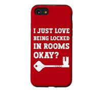 Puzzles Que J'adore être enfermée dans des pièces Okay Escape Room Coque pour iPhone SE (2020) / 7/8