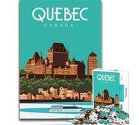 Puzzles Québec pour Adultes et Adolescents, Jeu Stimulant et Jeu Familial idéal comme Cadeau pour Toute la Famille 38x26cm