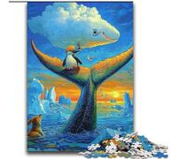 Puzzles Queue de Baleine pour Adultes et Ados 2000 Pièces, Convient aux 14 Ans et Plus Amusement en Famille C'est Un pour Toute la Famille (70x100cm)