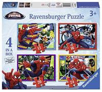 Ravensburger Puzzle Marvel Ultimate Spider-Man – 4 puzzles en boîte (12, 16, 20, 24 pièces)