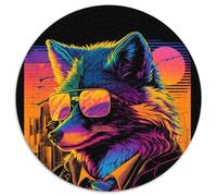 Puzzles Red Fox Hitman Gangster pour Adultes, 1 000 pièces, Casse-tête éducatif pour Adultes, décoration Artistique pour la Maison et Le Bureau, à partir de 14 Ans (Taille : 67,5 x 67,5 cm)