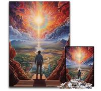 Puzzles « Regarder Le Monde Seul » 1000 pièces pour Adultes Puzzles pour Adultes Casse-tête Stimulant Activité familiale Décoration intérieure Cadeau de Vacances 1000 pièces (75 x 50 cm)