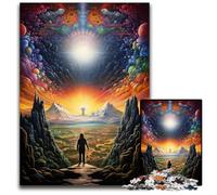 Puzzles « Regarder Le Monde Seul » 1000 pièces pour Adultes Puzzles pour Adultes Casse-tête Stimulant Activité familiale Décoration intérieure Cadeau de Vacances 1000 pièces (75 x 50 cm)