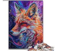 Puzzles Renards colorés pour Adultes et Adolescents, 1000 pièces, Jouets éducatifs, Anti-Stress, Cadeaux d'anniversaire Uniques (50x75cm)