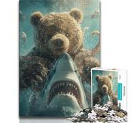 Puzzles Requin et Ours en Peluche pour Adultes et Adolescents Relax Games est Un pour Toute la Famille (38x26cm)