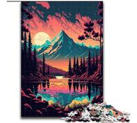 Puzzles rétro vibrants de 1000 pièces pour Adultes et Adolescents, pour Passer Un Bon Moment à la Maison et à l'amour Entre Couples (50x75cm)