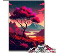 Puzzles rétro vibrants pour Adolescents 1000 pièces, Jeux éducatifs à Faire soi-même avec Affiche et fiche de Questions Assorties pour Les 14 Ans et Plus (50x75cm)
