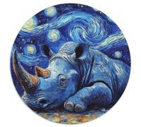 Puzzles Rhino Starry Sky 1000 pièces pour Adultes Puzzles impossibles pour Adultes Cadeau Parfait pour Les Anniversaires et Les Vacances 67,5 x 67,5 cm