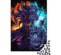 Puzzles Robot vs Démon 1000 pièces pour Adultes, Jeux éducatifs en Bois pour Enfants (75 x 50 cm)