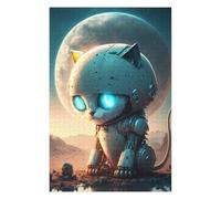 Puzzles Robotic Cat on Mars Puzzles pour Adultes, Jouets Anti-Stress, Modèles À Assembler, Parfaits comme Cadeaux pour Toute La Famille 75x50cm/1000pcs