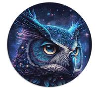 Puzzles Ronds 1000 pièces pour Adultes, Puzzles en Carton Mystery Owl, Un Casse-tête Stimulant pour Les Adolescents, Parfait pour la décoration intérieure ou comme Cadeau (67,5x67,5cm)