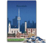 Puzzles Rosedale à Toronto 2000 pièces pour Adolescents, Jeux stimulants, décoration Murale, Cadeaux d'anniversaire et de Noël Uniques 2000 pièces (70x100cm)