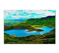 Puzzles Royaume-Uni Angleterre Pays de Galles Puzzle 200 pièces pour Adultes et Famille Cadeau Souvenir de Voyage 35 x 25 cm
